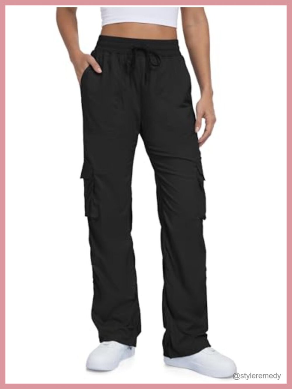 Lightweight Cargo Dance Pants Ruched Joggers Petite Tall Inseam